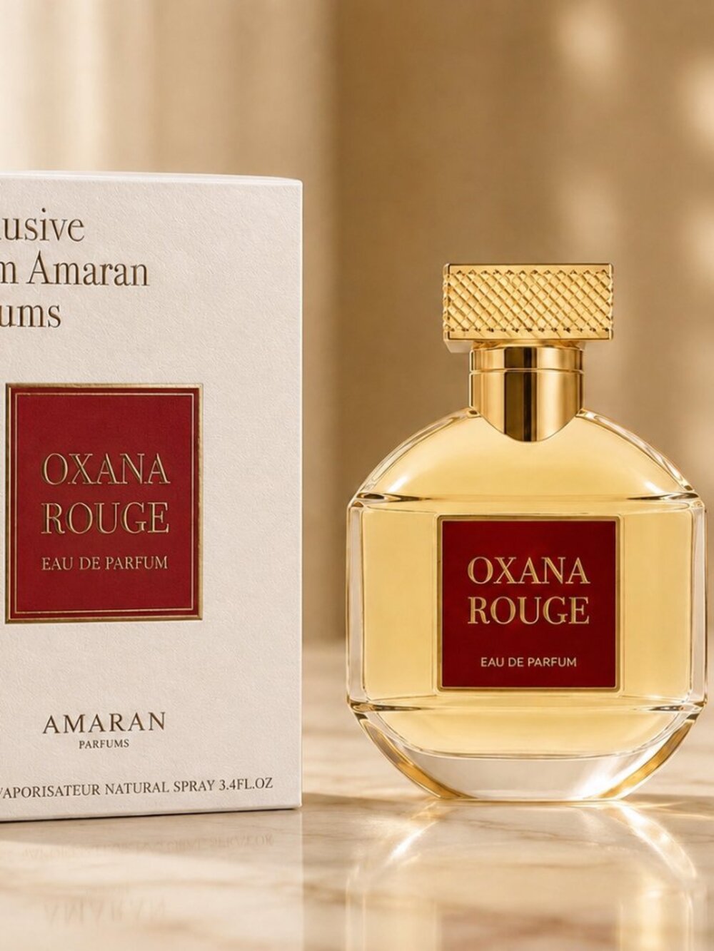 OXANA ROUGE By Amaran Eau De Parfum Unisex 100Ml 3.4fl. Oz